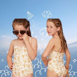 L Space NWT little high jump one piece swimsuit‎ girls size 12 adjustable…